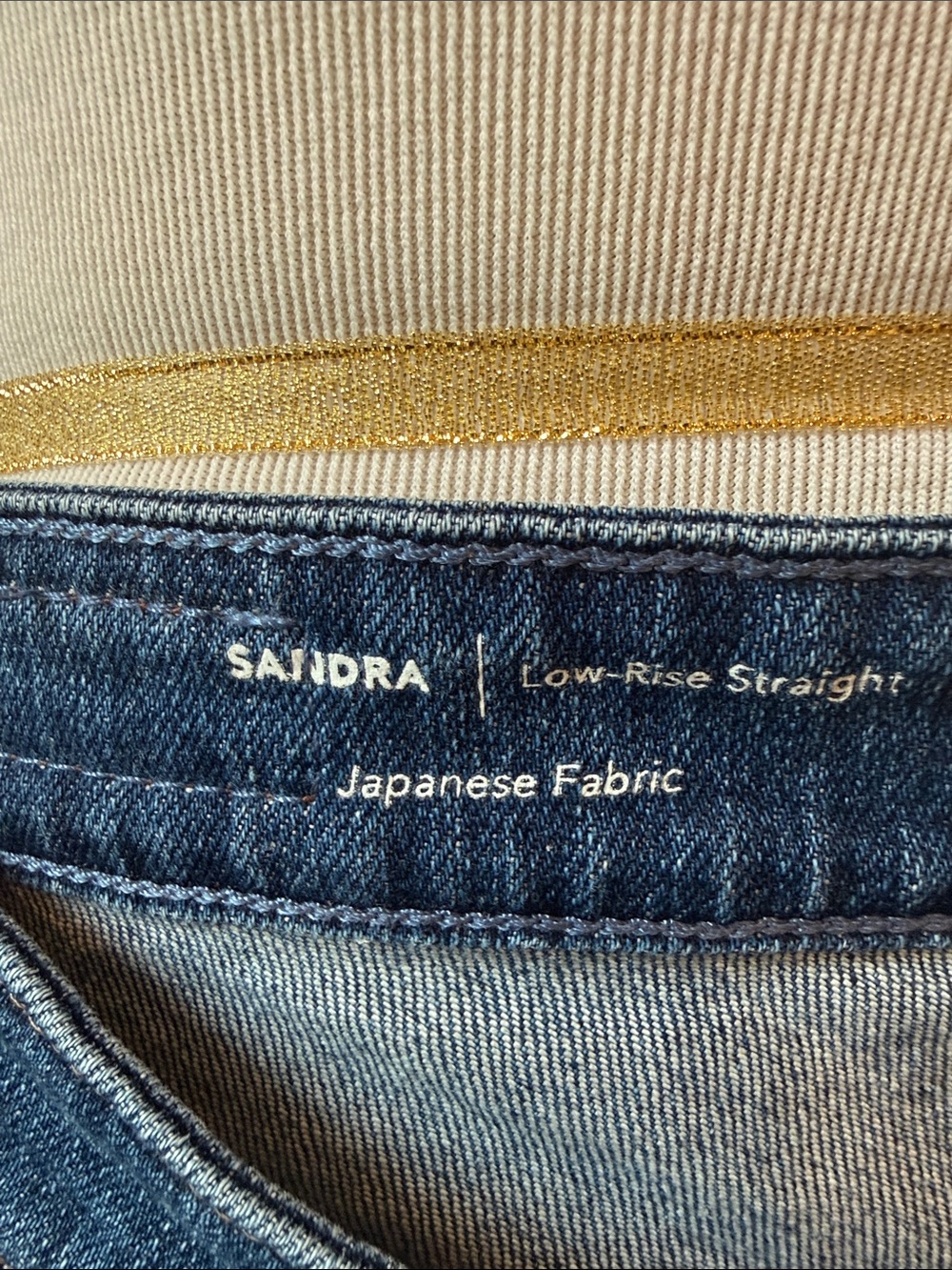 Ag Adriano Goldschmied Indigo Blue Straight-Leg Jeans Sandra low rise - Picture 3 of 6